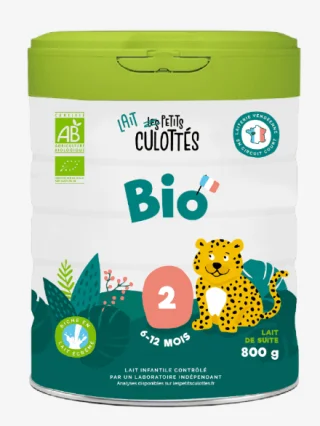 Lait 2ème âge Bio (lait de suite) de 6 à 12 mois Les Petits Culottés
