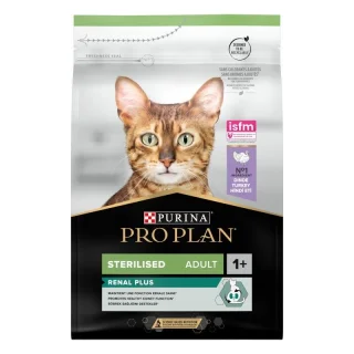 PRO PLAN Sterilised adulte 1+ Optirenal riche en dinde 1,5 kg