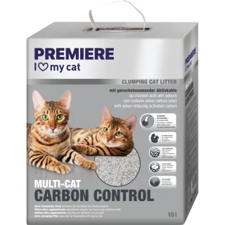 PREMIERE Litière agglomérante Carbon Control 10 l
