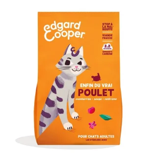 Edgard & Cooper Croquettes Chat Adulte Poulet 2 kg