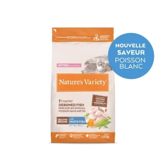 Nature's Variety Healthy Grains Chaton Poissons Blancs 1.25kg