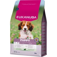 EUKANUBA Croquettes pour Chiot S/M - Riche en Agneau - 3KG