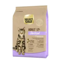 SELECT GOLD Sterilised Croquettes Chat Adulte Volaille & riz 2.5 kg