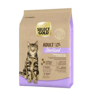 SELECT GOLD Sterilised Croquettes Chat Adulte Volaille & riz 2.5 kg