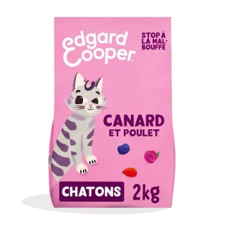 Edgard & Cooper Croquettes Canard & Poulet Chat Junior 2 kg