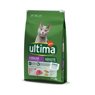 Ultima Stérilisé Adulte avec du Bœuf 7,5 kg