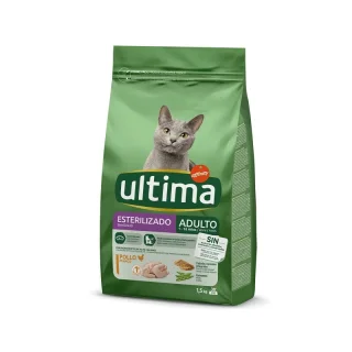 Ultima croquettes Chat Stérilisé Adulte Poulet 1,5 kg