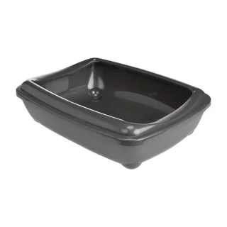 AniOne Bac à litière pour chat Arist-O-Tray S gris foncé