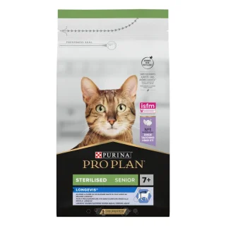 PRO PLAN Sterilised senior 7+ Longevis riche en dinde 1,5 kg