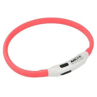 AniOne Collier en silicone clignotant rouge
