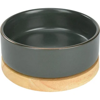 more LIFESTYLEPETS Gamelle Céramique & Support bois gris 700 ml