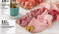 Planche de chiffonnade de viandes froides