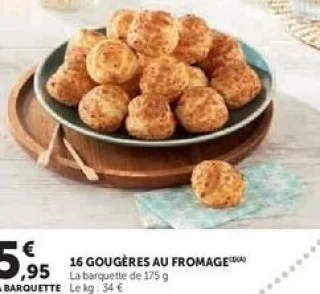 16 GOUGÈRES AU FROMAGE