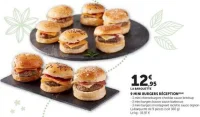 9 Mini Burgers Réception