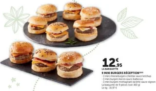 9 Mini Burgers Réception