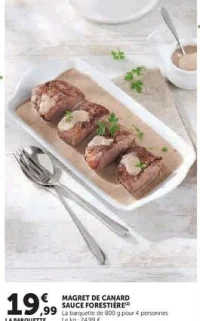 MAGRET DE CANARD SAUCE FORESTIÈRE