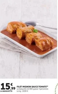 FILET MIGNON SAUCE TOMATE