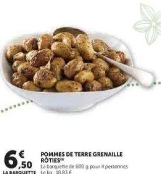 POMMES DE TERRE GRENAILLE RÔTIES