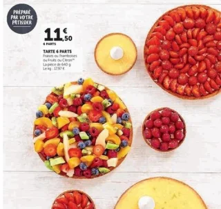 Tarte 6 parts