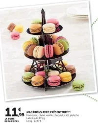 MACARONS AVEC PRÉSENTOIR
