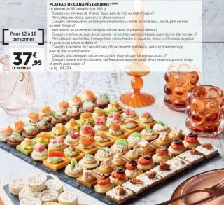 PLATEAU DE CANAPÉS GOURMET