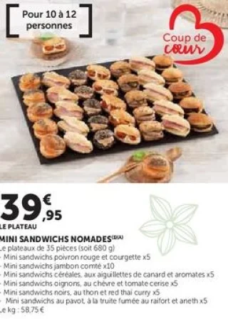 MINI SANDWICHS NOMADES