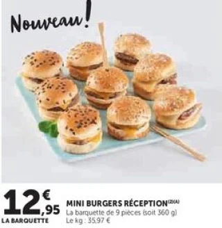 MINI BURGERS RÉCEPTION