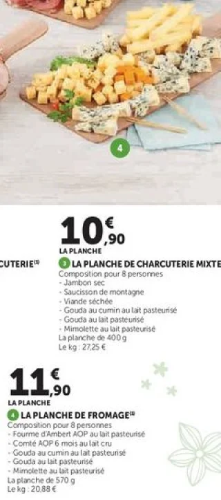 LA PLANCHE DE FROMAGE