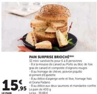 PAIN SURPRISE BRIOCHÉ