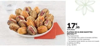 PLATEAU DE 21 MINI NAVETTES BRETZEL