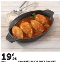 ENCORNETS FARCIS SAUCE TOMATE