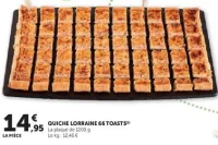 QUICHE LORRAINE 66 TOASTS