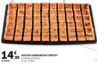 QUICHE LORRAINE 66 TOASTS
