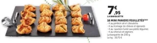 16 MINI PANIERS FEUILLETÉS