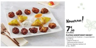 PLATEAU ASSORTIMENT INDIEN