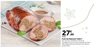 FILET DE PORCELET FARCI