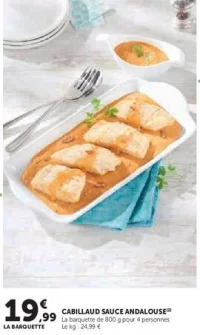 CABILLAUD SAUCE ANDALOUSE