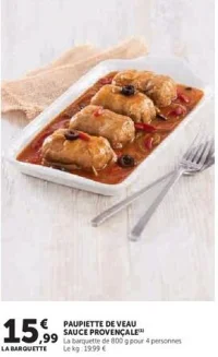 PAUPIETTE DE VEAU SAUCE PROVENÇALE