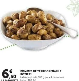 POMMES DE TERRE GRENAILLE RÔTIES