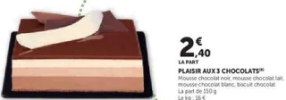 PLAISIR AUX 3 CHOCOLATS