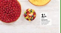 Tartelette Fraises ou Framboises ou Fruits ou Citron