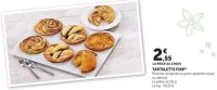 TARTELETTE FINE (Pomme compote, poire amande cacao ou abricot)