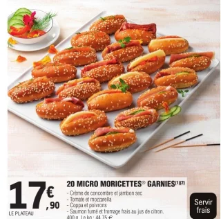 20 MICRO MORICETTES  GARNIES