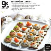16 CANAPÉS DE LA MER