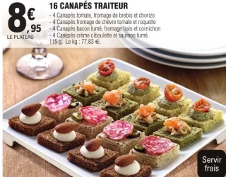 16 CANAPÉS TRAITEUR