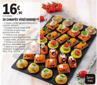 30 CANAPÉS VÉGÉTARIENS