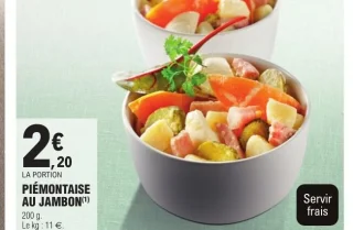 PIÉMONTAISE AU JAMBON