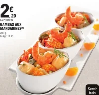 GAMBAS AUX MANDARINES