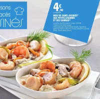 NOIX DE SAINT-JACQUES* AUX PETITS L GUMES ET SES GAMBAS(1)