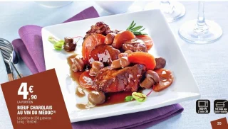BŒUF CHAROLAIS AU VIN DU MÉDOC
